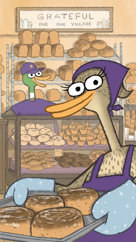 A smiling team behind the Forklore pop-up booth